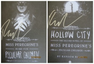 Signed Miss Peregrine's Home for Peculiar Children, Hollow City by Ransom Riggs